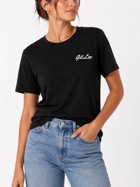 Black Short Sleeve Men's Tee